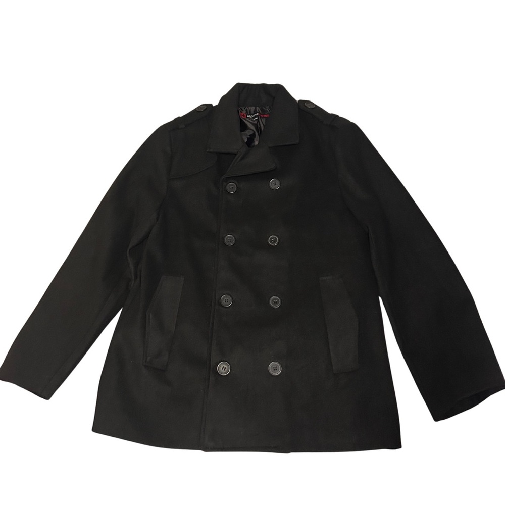 Alpine Swiss Wool Blend Pea Coat Women’s Size Small